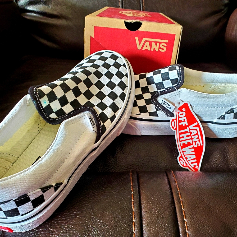 Vans kids classic slip ons